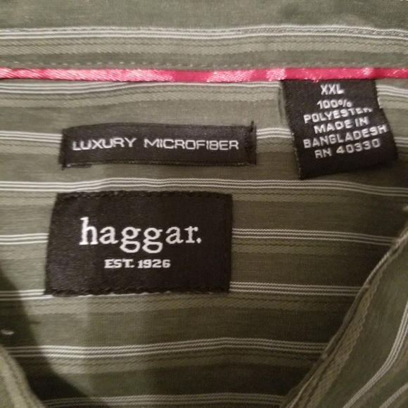 Haggar Green Long sleeve shirt - Picture 2 of 4